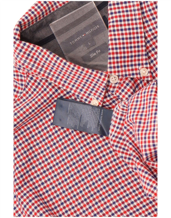 Cămașă pentru bărbați Tommy Hilfiger Slim Fit, mare, multicolor, din bumbac
