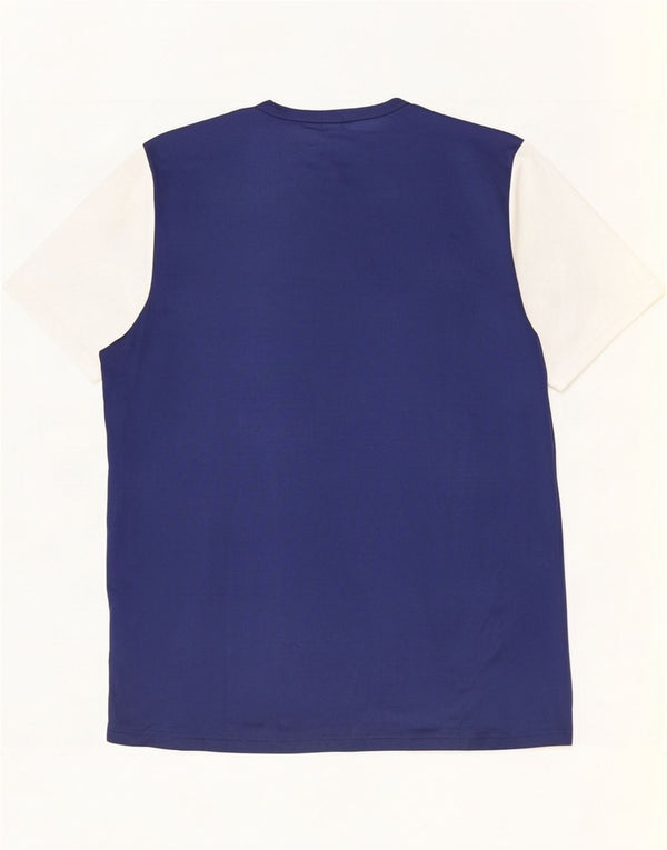 Tricou Adidas Climalite pentru bărbați Top mare, albastru bleumarin, poliester color bloc