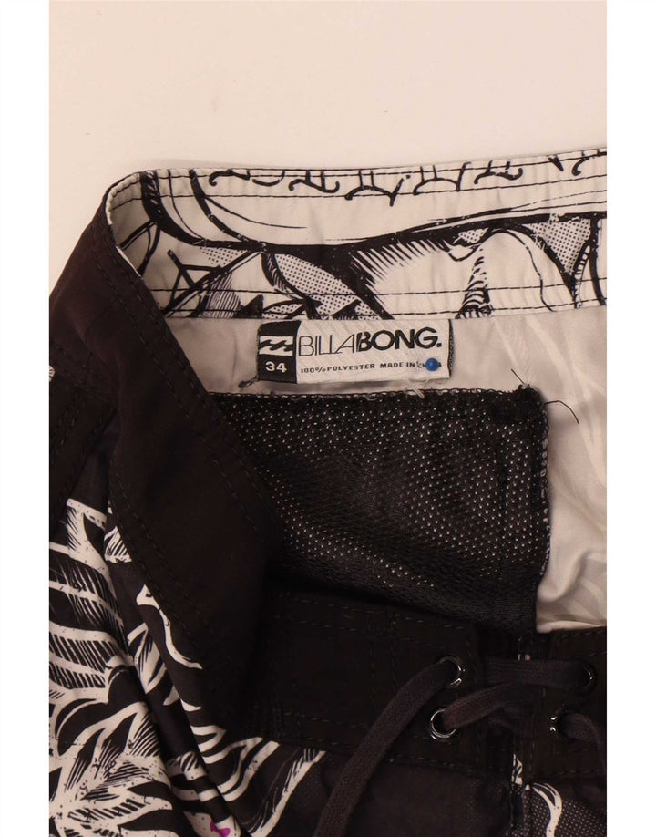 Pantaloni scurți de înot grafic pentru bărbați Billabong, mari, negru, cu flori din poliester