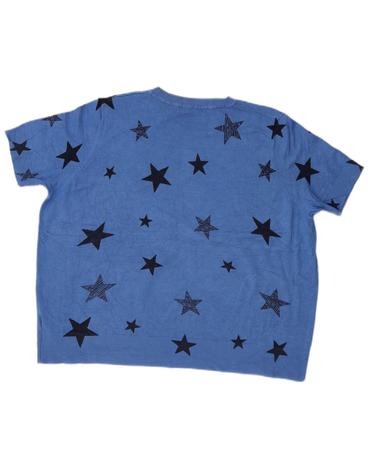 Pulover pentru femei Marks & Spencer, cu model abstract, cu decolteu rotund, UK 20 2XL