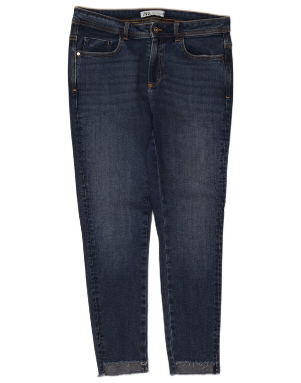 Blugi skinny de damă Zara EU 42 Large W32 L27 Albastru