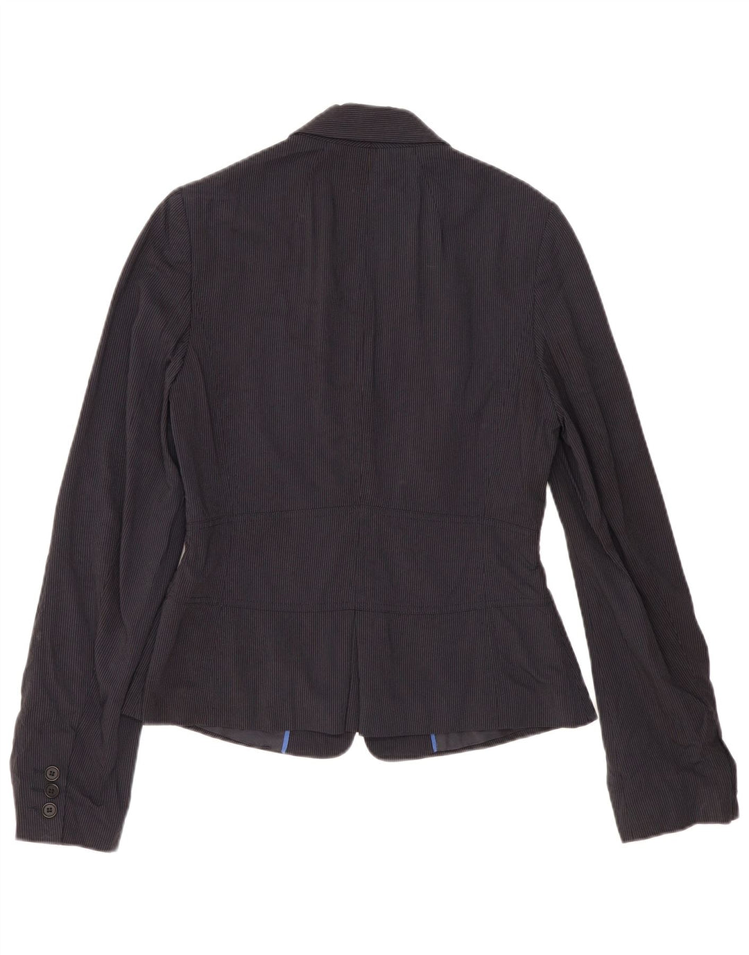 Sacou blazer pentru femei Reiss cu 2 nasturi UK 12 Medium bleumarin cu dungi