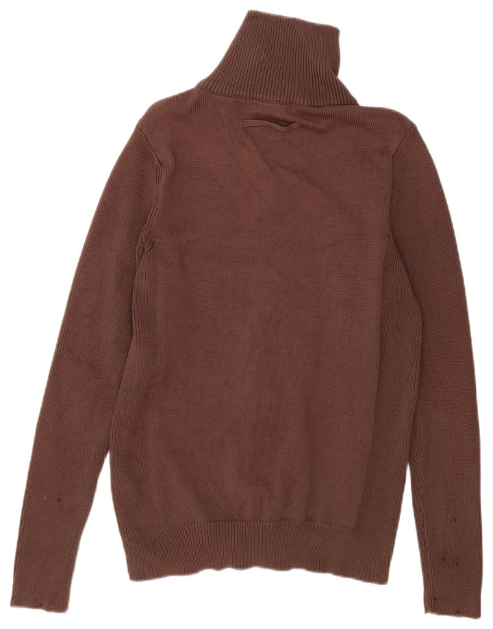 Pulover cardigan pentru bărbați Zara, mare, maro, bumbac