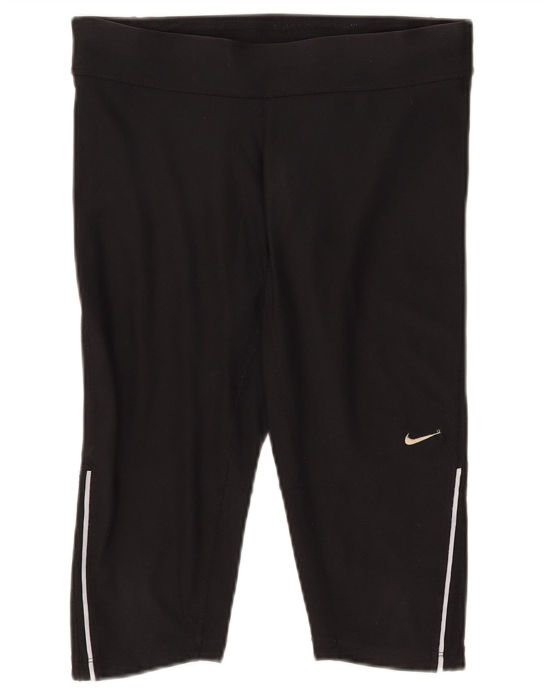 Pantaloni scurti sport NIKE Dri Fit pentru femei UK 10 Poliester negru mic