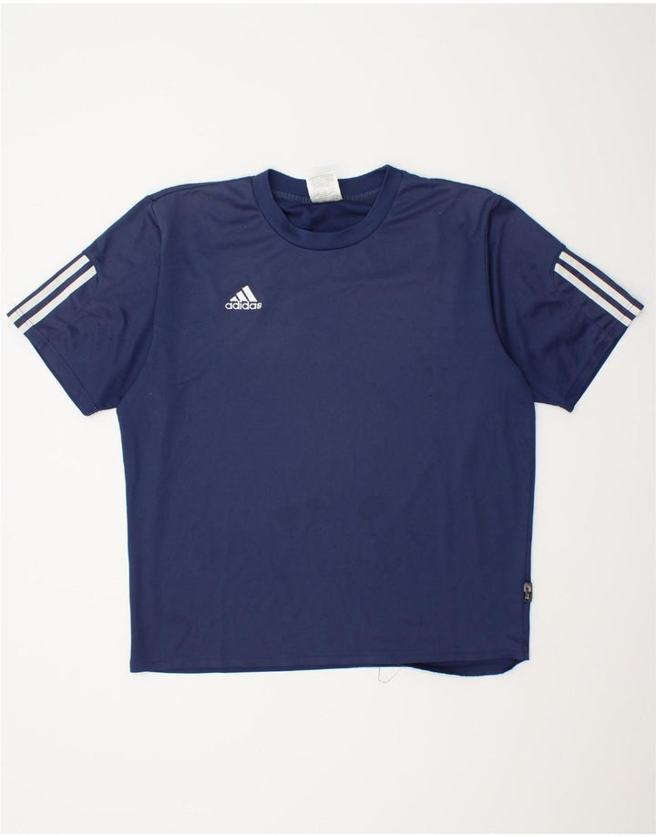 Tricou pentru bărbați ADIDAS Climalite Top mare din poliester bleumarin