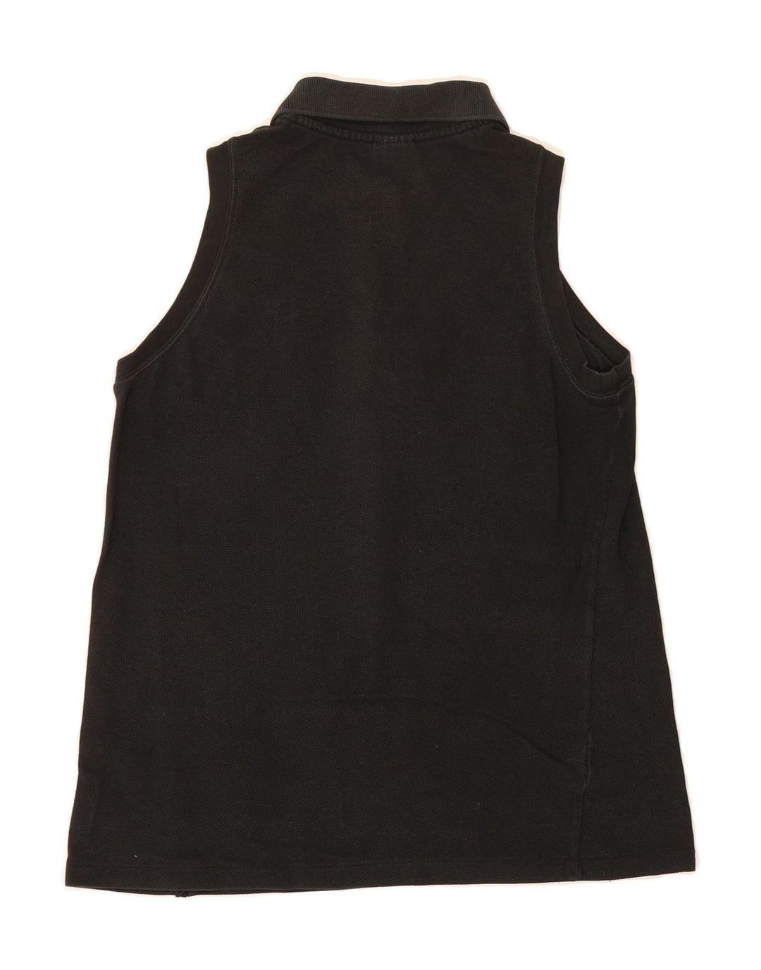 LACOSTE Womens Sleeveless Polo Shirt Size 38 Medium Black Cotton Vintage Lacoste and Second-Hand Lacoste from Messina Hembry 