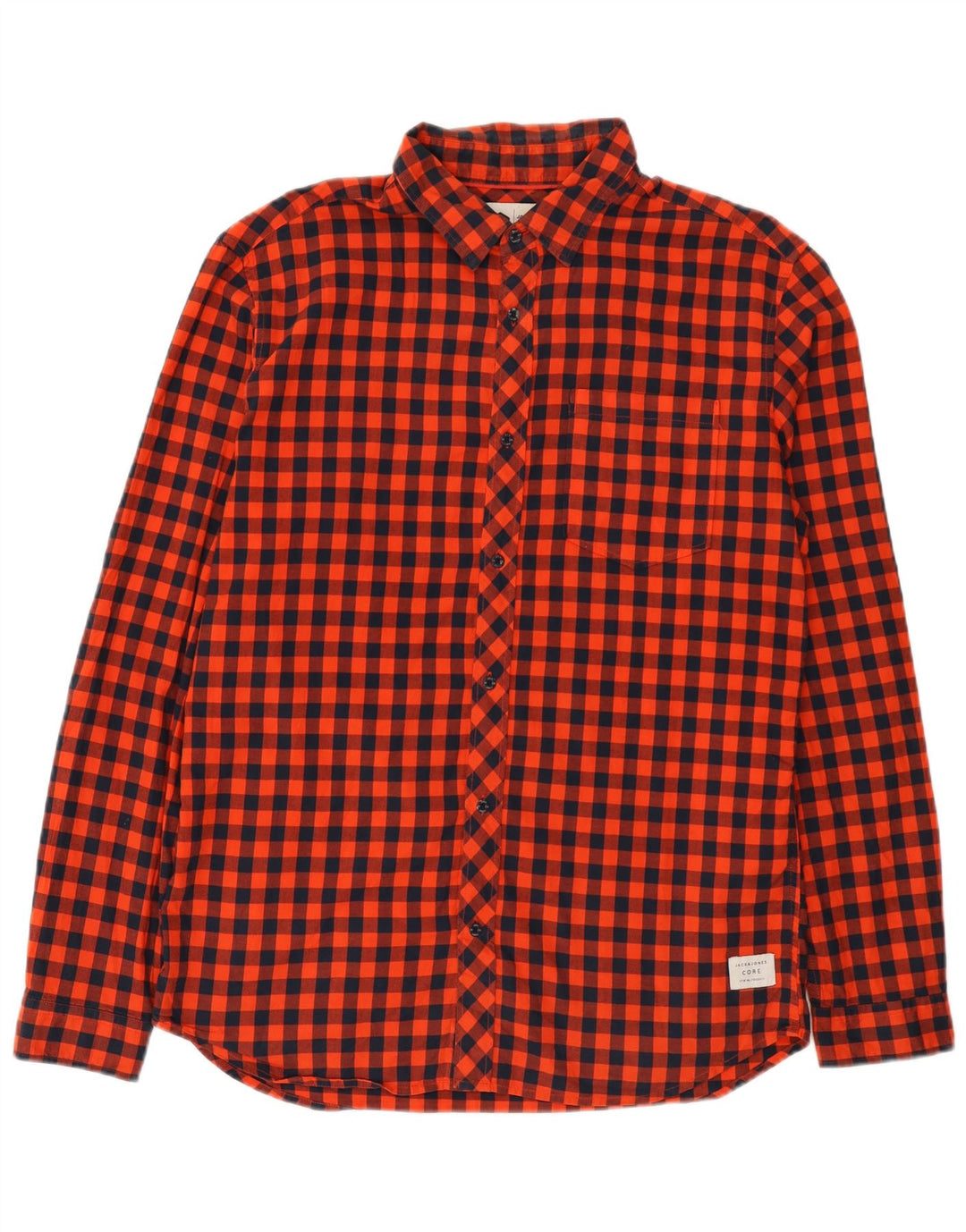 Cămașă pentru bărbați Jack & Jones Slim Fit XL, roșu, bumbac vichy
