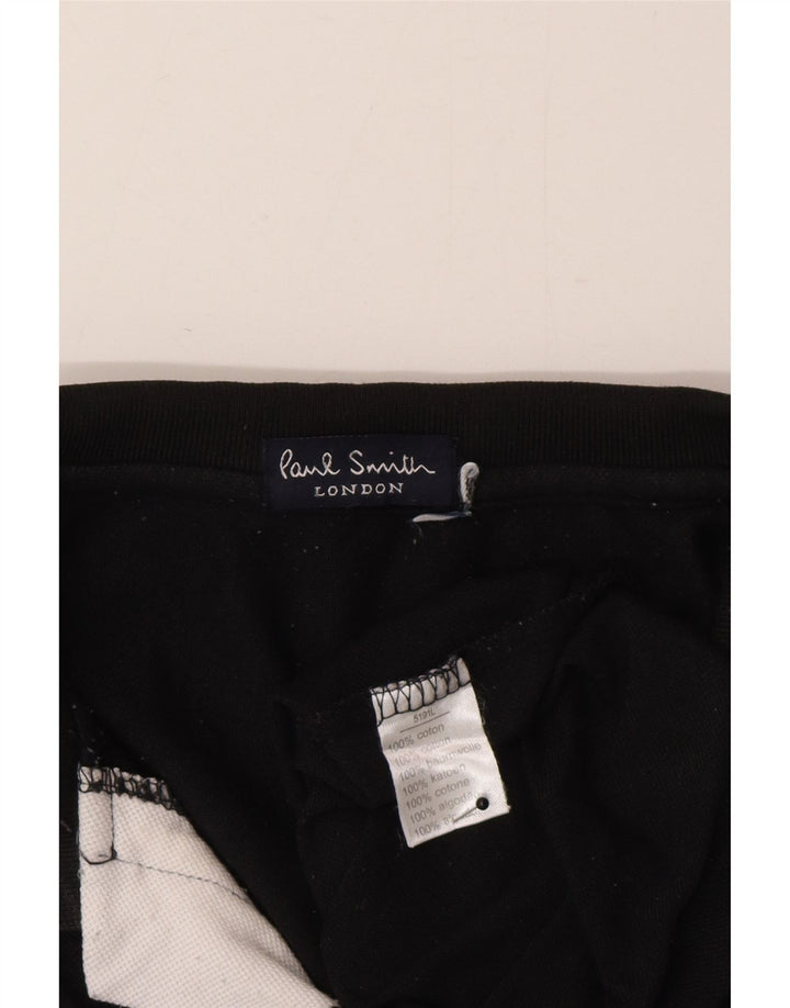 Tricou polo pentru bărbați Paul Smith, bumbac negru mare