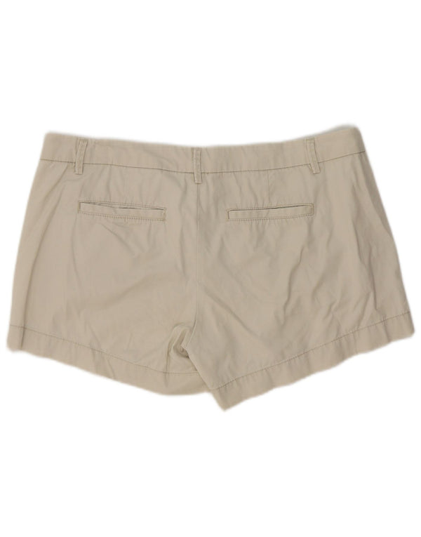 Pantaloni scurți chino Benetton pentru femei UK 14 Large W36 Beige Bumbac