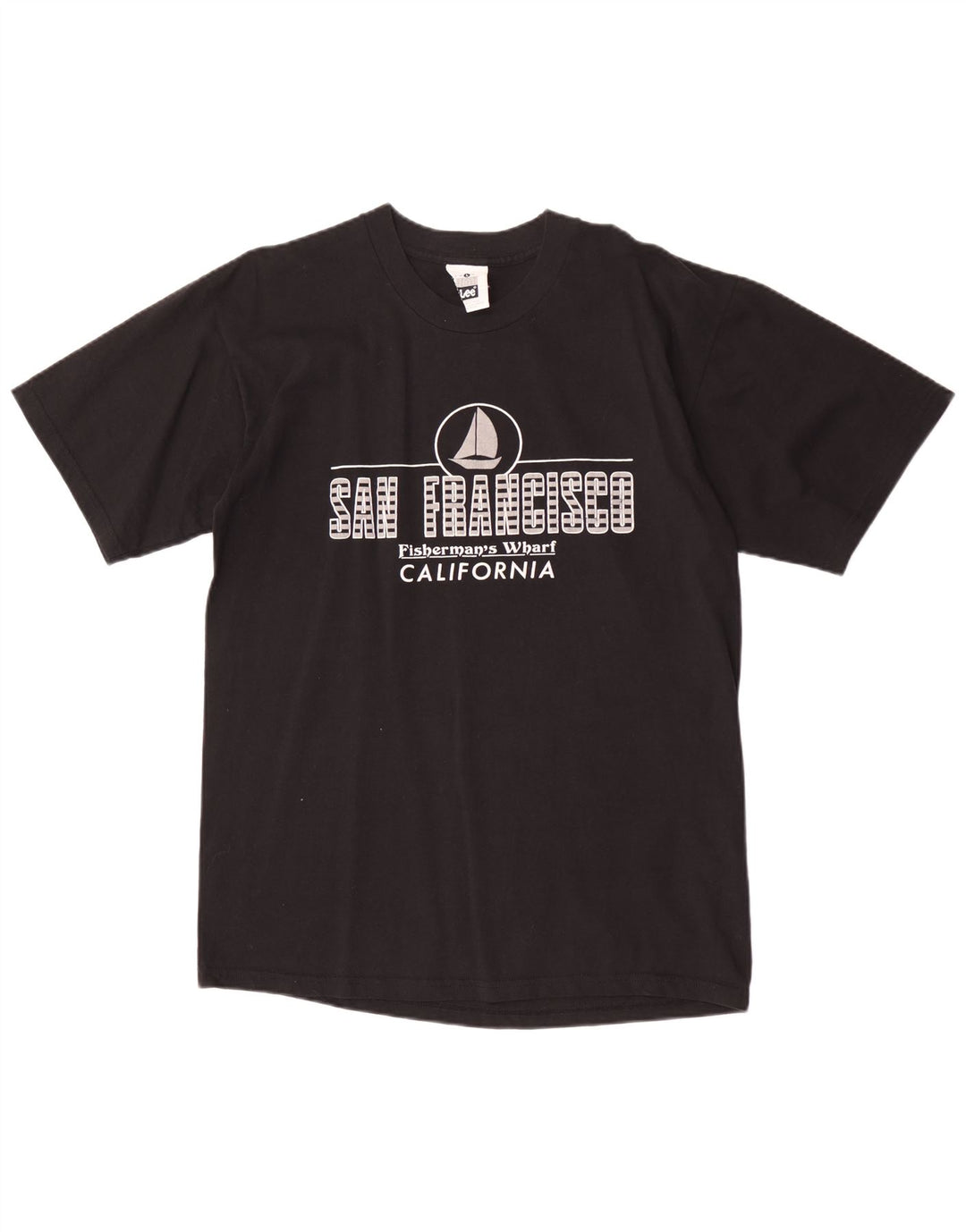 Tricou grafic Lee San Francisco pentru bărbați Top mare negru