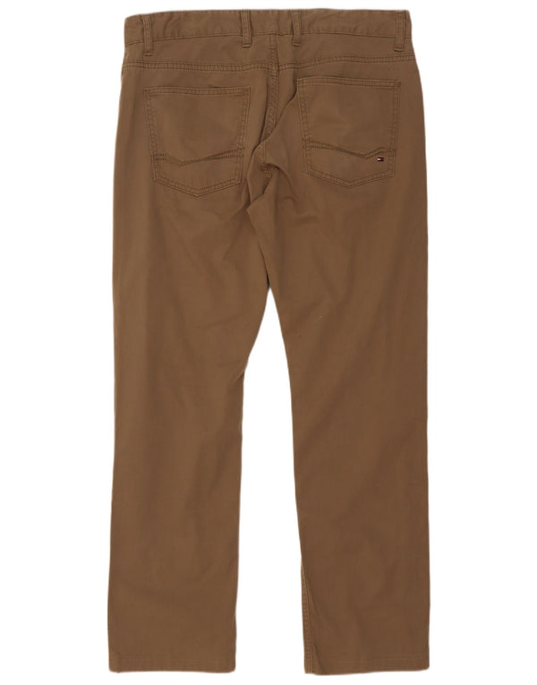 Pantaloni casual drepti pentru bărbați Tommy Hilfiger W34 L30 bumbac maro