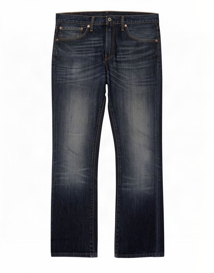 Blugi pentru bărbați Levi's 527 Bootcut W34 L31 Bumbac bleumarin