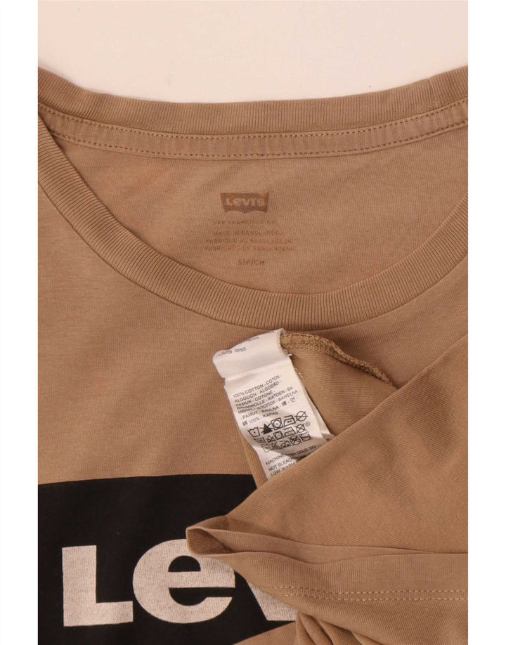Tricou grafic pentru bărbați Levi's Top mic maro bumbac