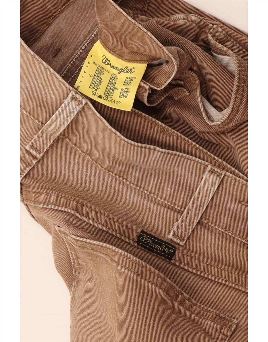 Blugi slim pentru bărbați Wrangler W31 L34 bumbac maro