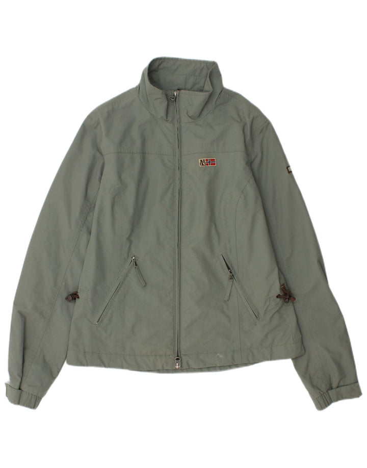 Jachetă de ploaie Napapijri pentru femei UK 12 Poliamidă verde medie