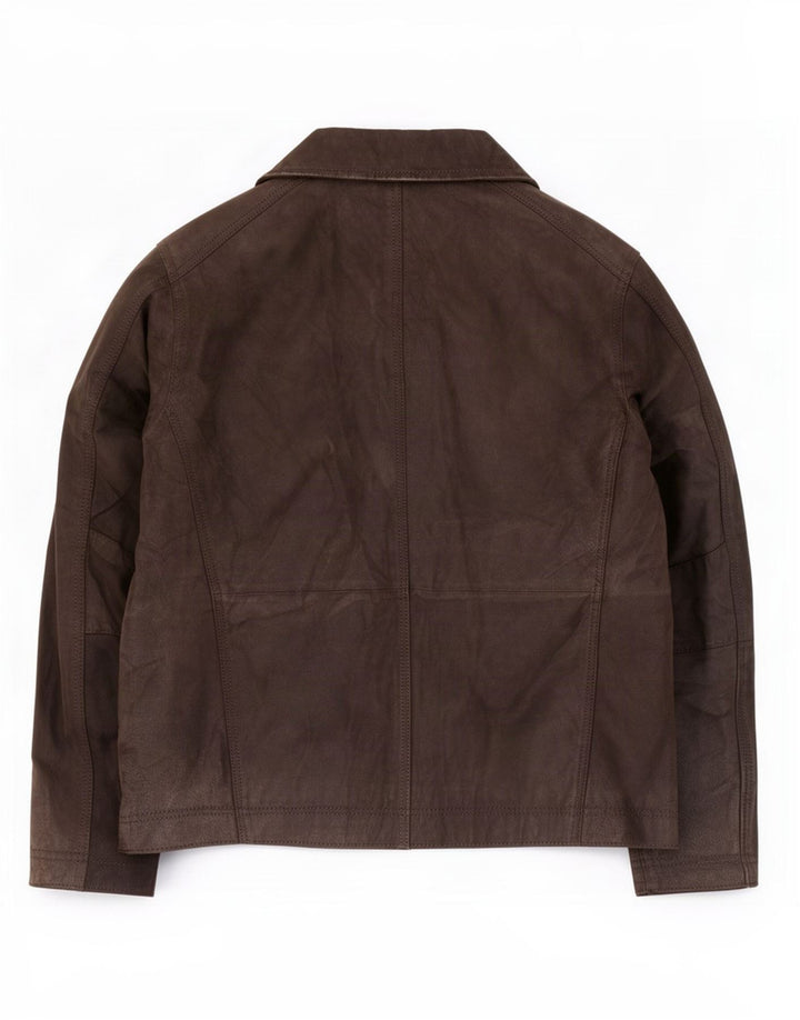 Jachetă din piele pentru bărbați Canda By C&A EU 52 XL Negru