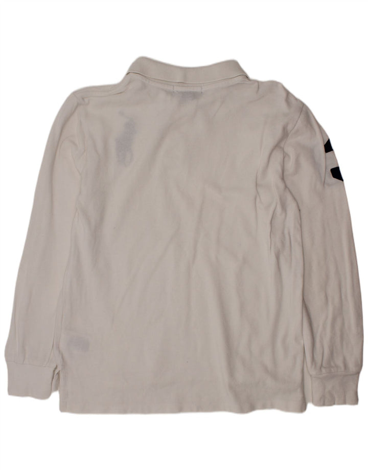 POLO RALPH LAUREN Tricou Polo Grafic 10-11 Ani Mediu Alb
