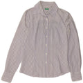 Cămașă Benetton pentru femei UK 14, bumbac cu dungi violet mediu