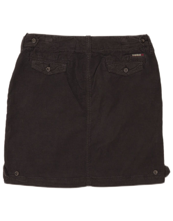 Fusta NAPAPIJRI pentru femei Geographic velur IT 44 Medium W32 Bumbac negru