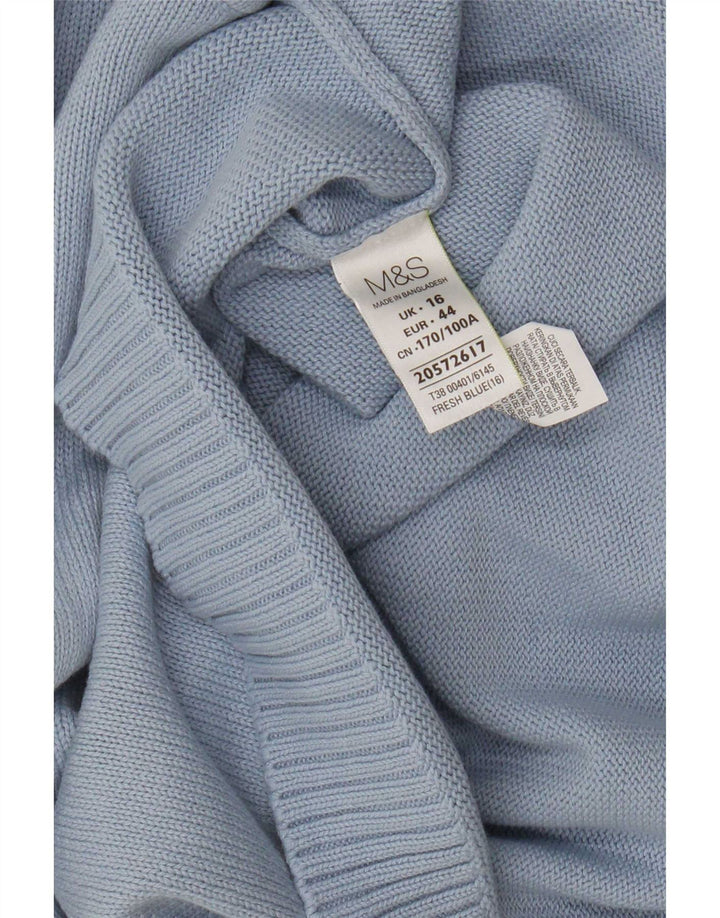 Pulover pentru femei Marks & Spencer cu gât cu barca UK 16 Large Blue