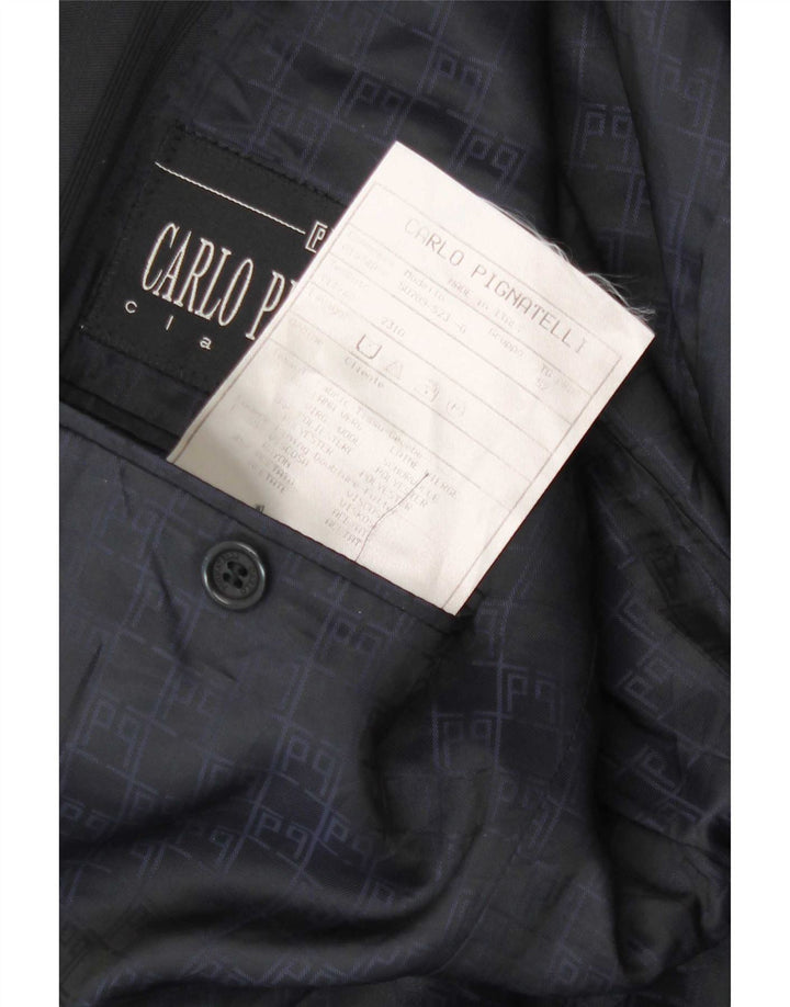Carlo Pignatelli Jachetă pentru bărbați cu 3 nasturi, IT 52 XL, bleumarin, cu dungi