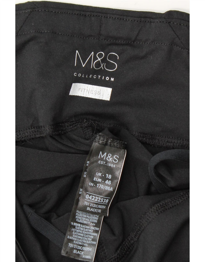 Leggings pentru femei Marks & Spencer UK 18 XL Poliester negru
