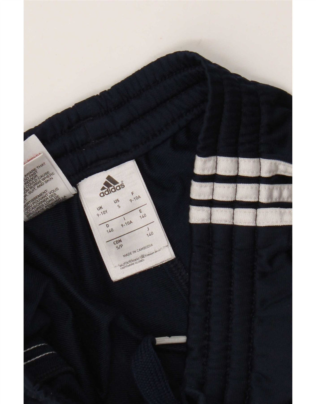 Pantaloni de trening Adidas pentru băieți 9-10 ani poliester bleumarin