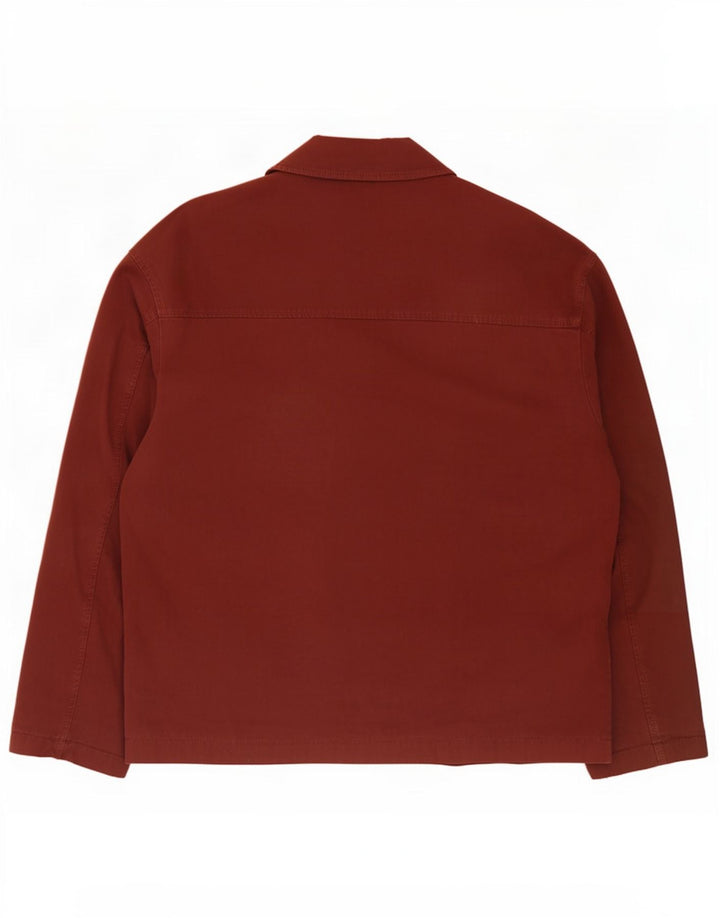 Bomber pentru bărbați Zara UK 40 mare bumbac burgundă