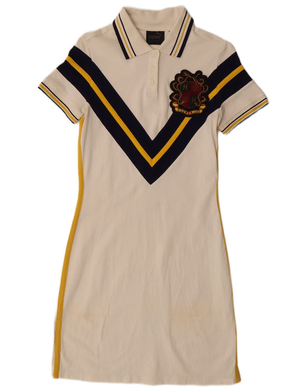 Rochie polo Puma pentru femei UK 12 Bej mediu