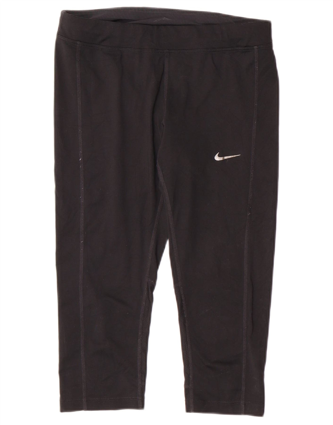 Leggings capri Nike Dri Fit pentru femei UK 10 Mic, negru, poliester Sport