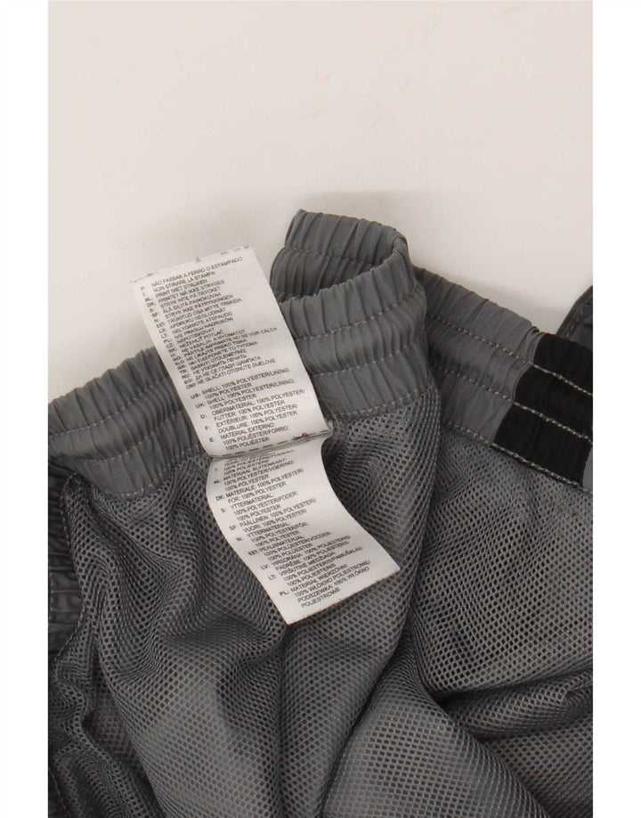 Adidas Mens Tracksuit Trousers Joggers XL Grey Colourblock Polyester