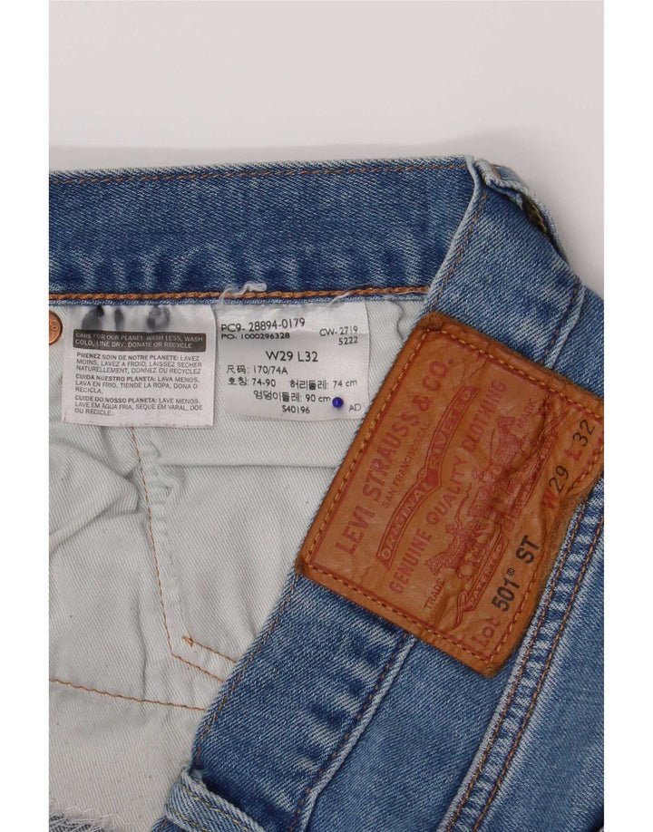 Blugi drepti 501 pentru femei Levi's W29 L32 albastru