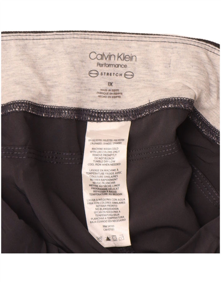 Pantaloni de trening Capri Calvin Klein pentru femei UK 18 XL poliester gri