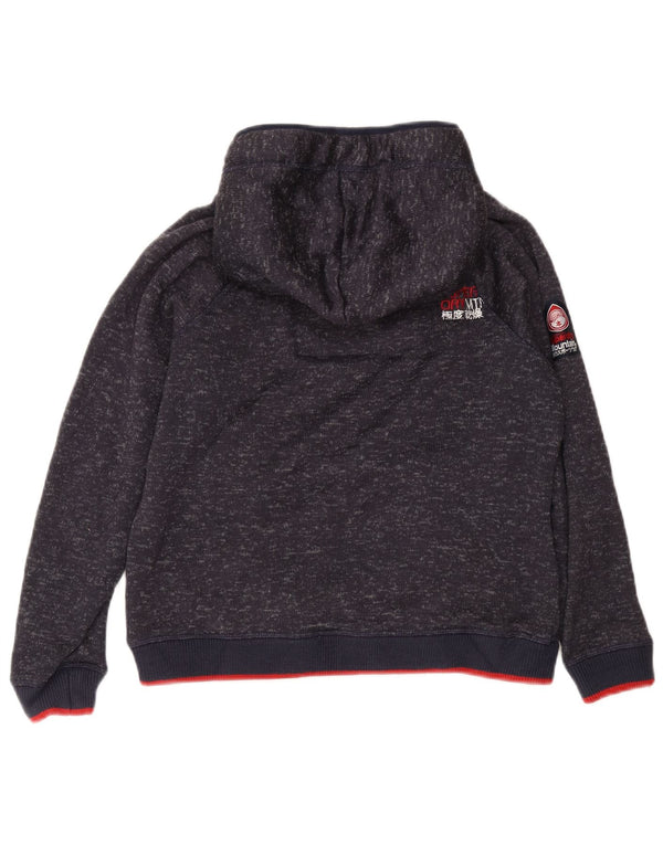 Pulover Superdry pentru damă, UK 18 XL, poliester striat albastru bleumarin