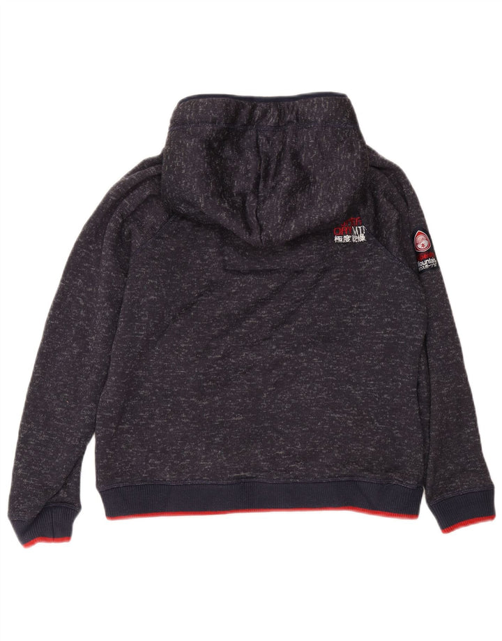 Pulover Superdry pentru damă, UK 18 XL, poliester striat albastru bleumarin