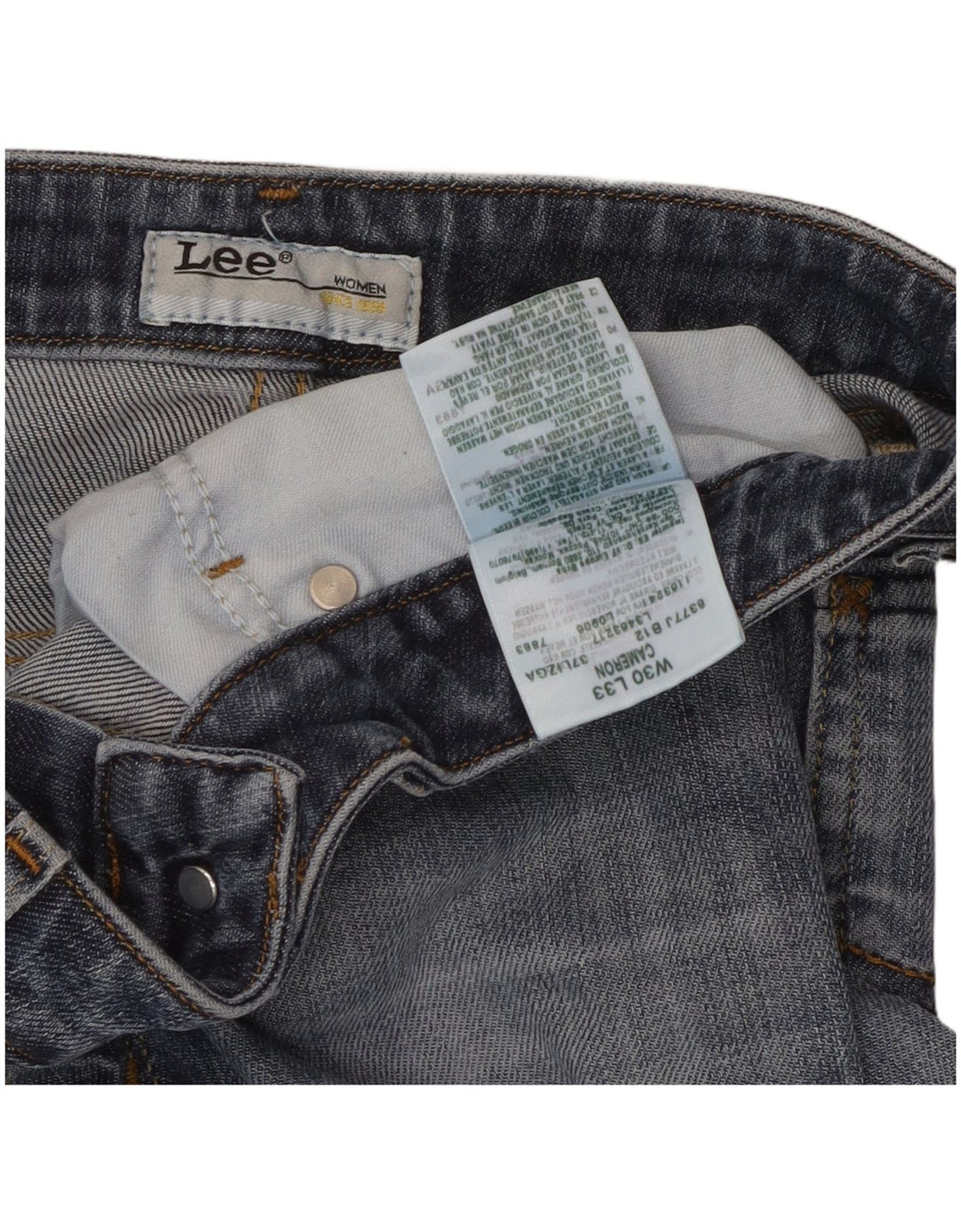 Blugi Lee Cameron Straight pentru femei W30 L28 Bumbac albastru