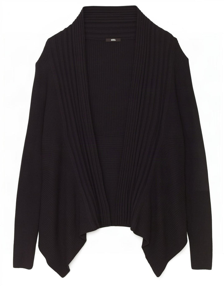 Pulover cardigan asimetric pentru femei Marks & Spencer UK 16 Large Black