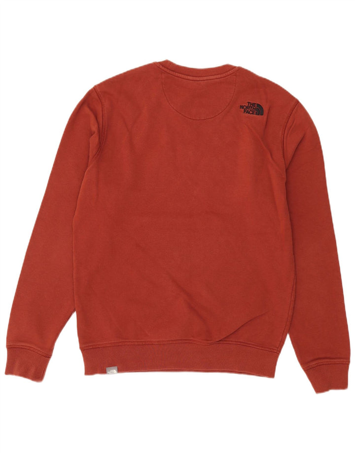 Pulover grafic pentru bărbați The North Face, bumbac mediu Burgundy