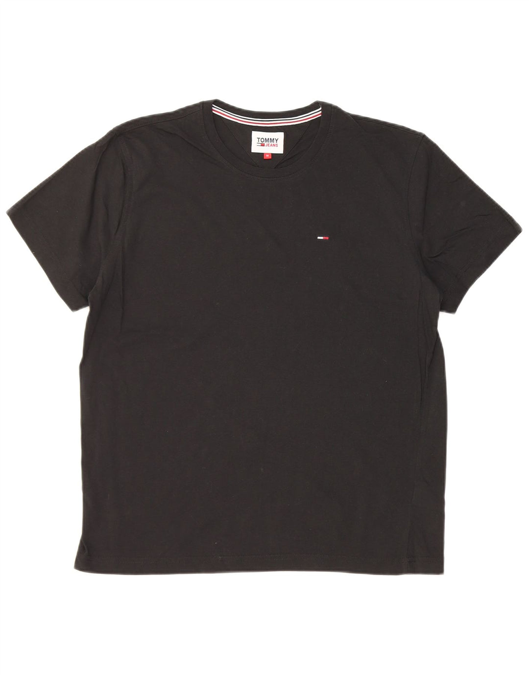 Tricou Tommy Hilfiger pentru bărbați Top mediu din bumbac negru