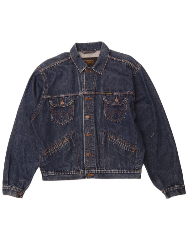 Jachetă de blugi pentru bărbați WRANGLER UK 40 mare bumbac bleumarin