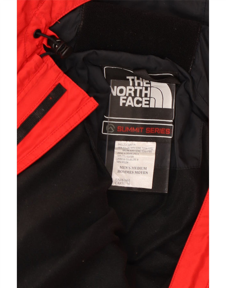 The NORTH FACE Jachetă Windbreaker pentru bărbați cu glugă UK 38 Medium Red Colorblock