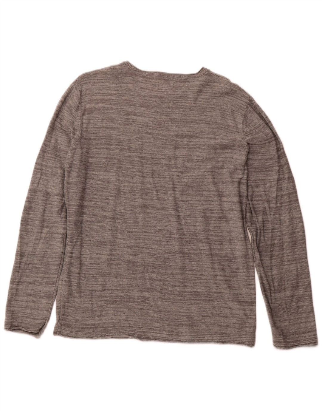 JACK & JONES Top pentru bărbați cu mânecă lungă, mare, gri din bumbac