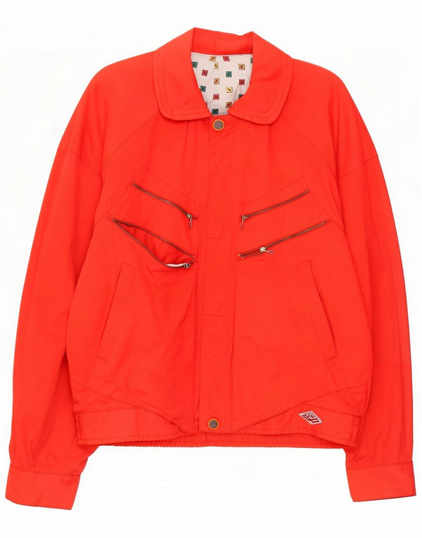 Misura Mens Bomber Jacket UK 42 XL Red Bumbac