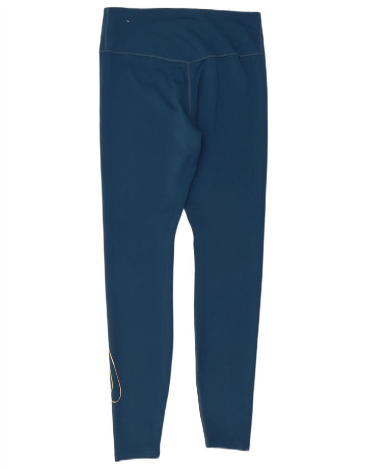 Leggings Nike Dri Fit Graphic pentru femei UK 12 Poliester albastru mediu