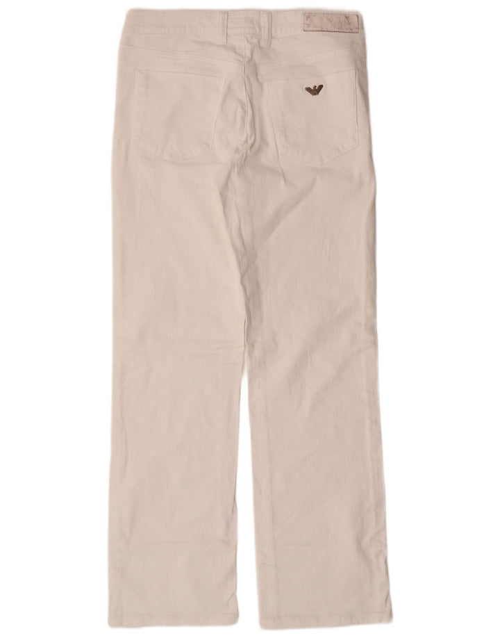 Blugi drepti pentru femei Armani L29 L30 Bumbac alb