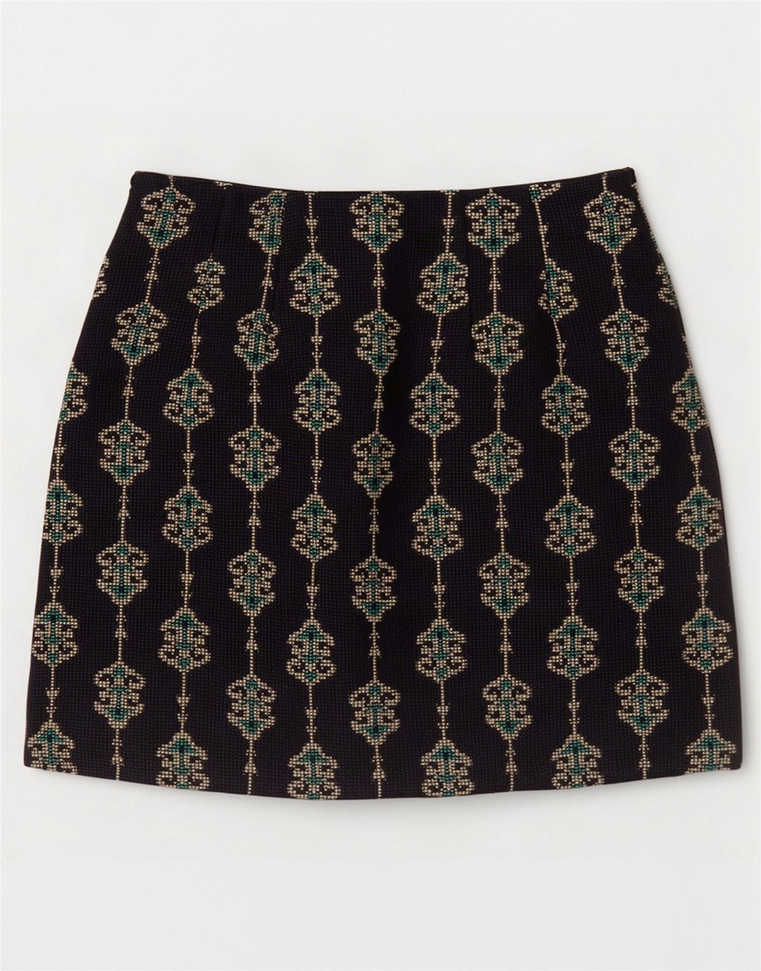 Fustă mini pentru femei Zara XS W24 Bleumarin Paisley Poliester