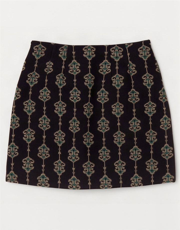 Fustă mini pentru femei Zara XS W24 Bleumarin Paisley Poliester