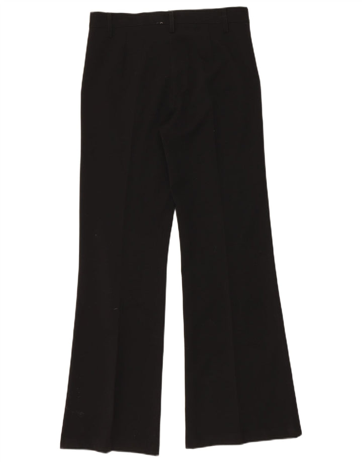 Pantaloni chino bootcut pentru femei VINTAGE L30 L32 Poliester negru