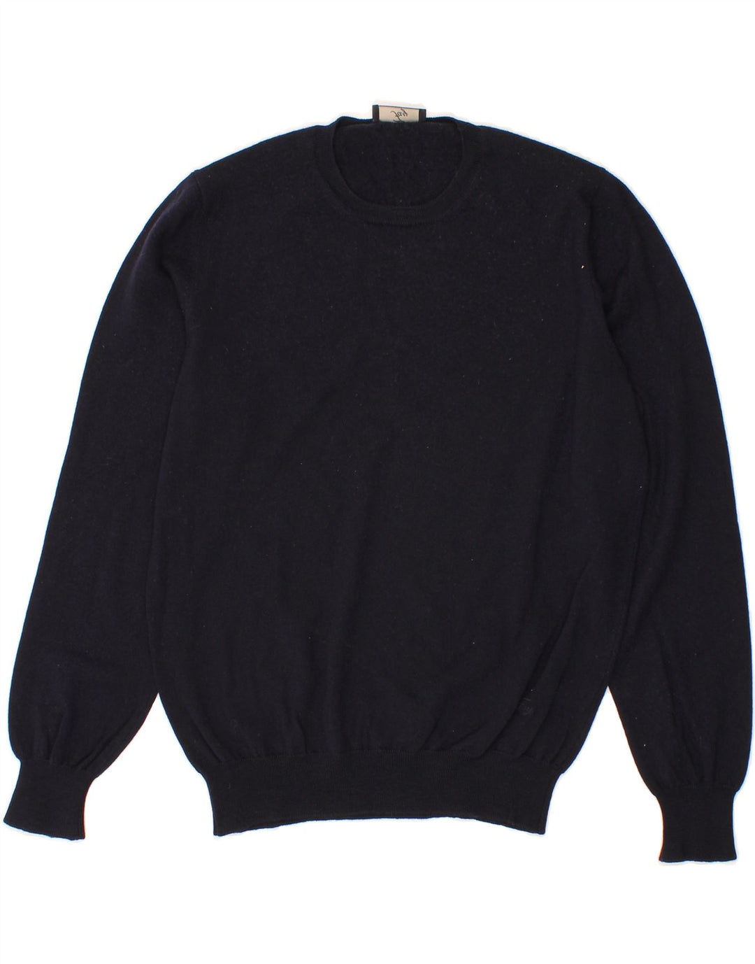 FAY Womens Crew Neck Jumper Sweater IT 50 XL Navy Blue Wool Vintage Fay and Second-Hand Fay from Messina Hembry 