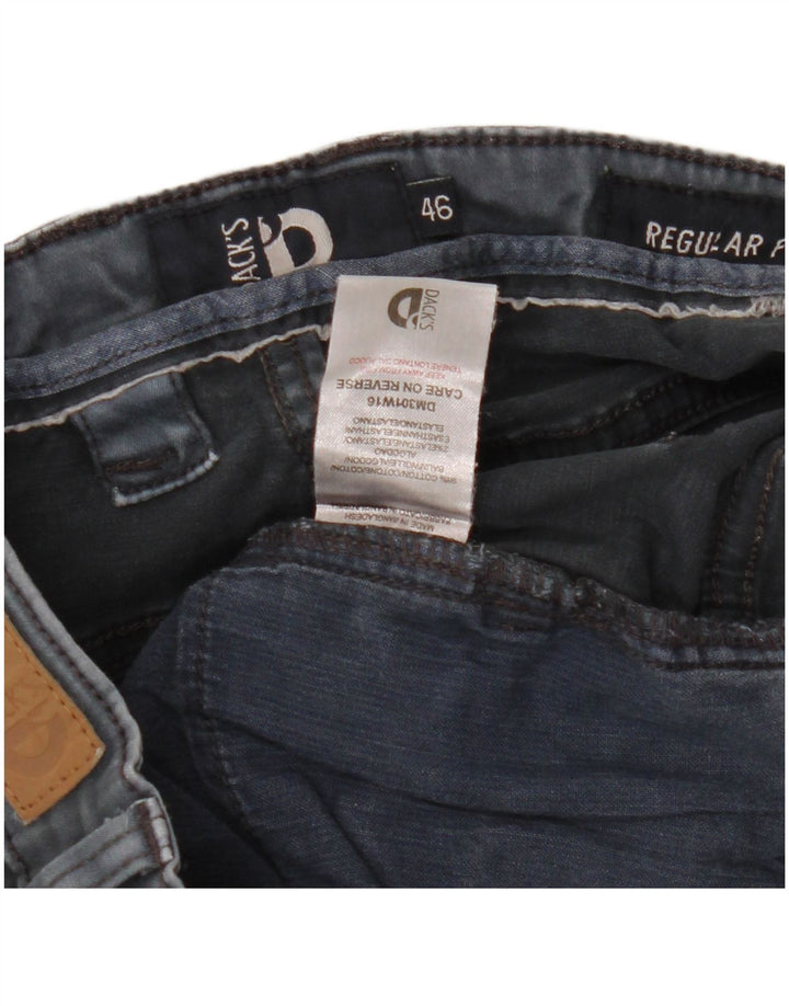 DACK'S Pantaloni casual drepti pentru bărbați, cu ajustare normală, IT 46 Small W31 L30 Gri